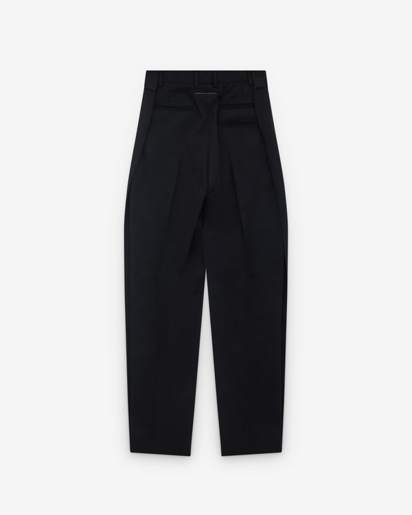 MM6 - Women's Pleated Tuxedo Trousers - (Black)