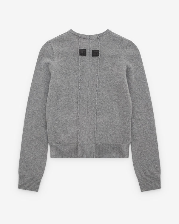 MM6 - Women's Round Neck Cardigan - (Grey)