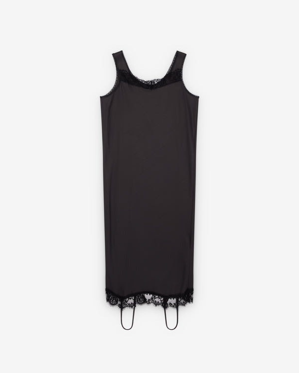 MM6 - Women's Mirrored Lace Slip Dress - (Anthracite)