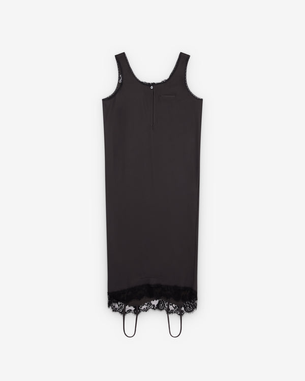 MM6 - Women's Mirrored Lace Slip Dress - (Anthracite)