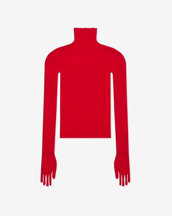 Marie Adam-Leenaerdt - Women’s High Neck  Top - (Red)