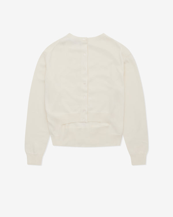 Marie Adam-Leenaerdt - Women’s Trompe L'Oeil Cardigan - (Ivory)
