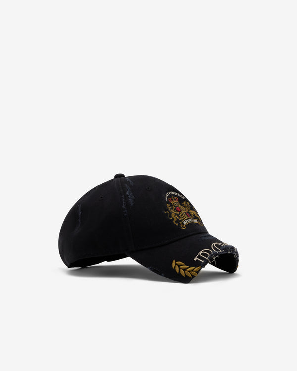 Martine Rose - Men's Cut Peak Cap - (Black Wash)