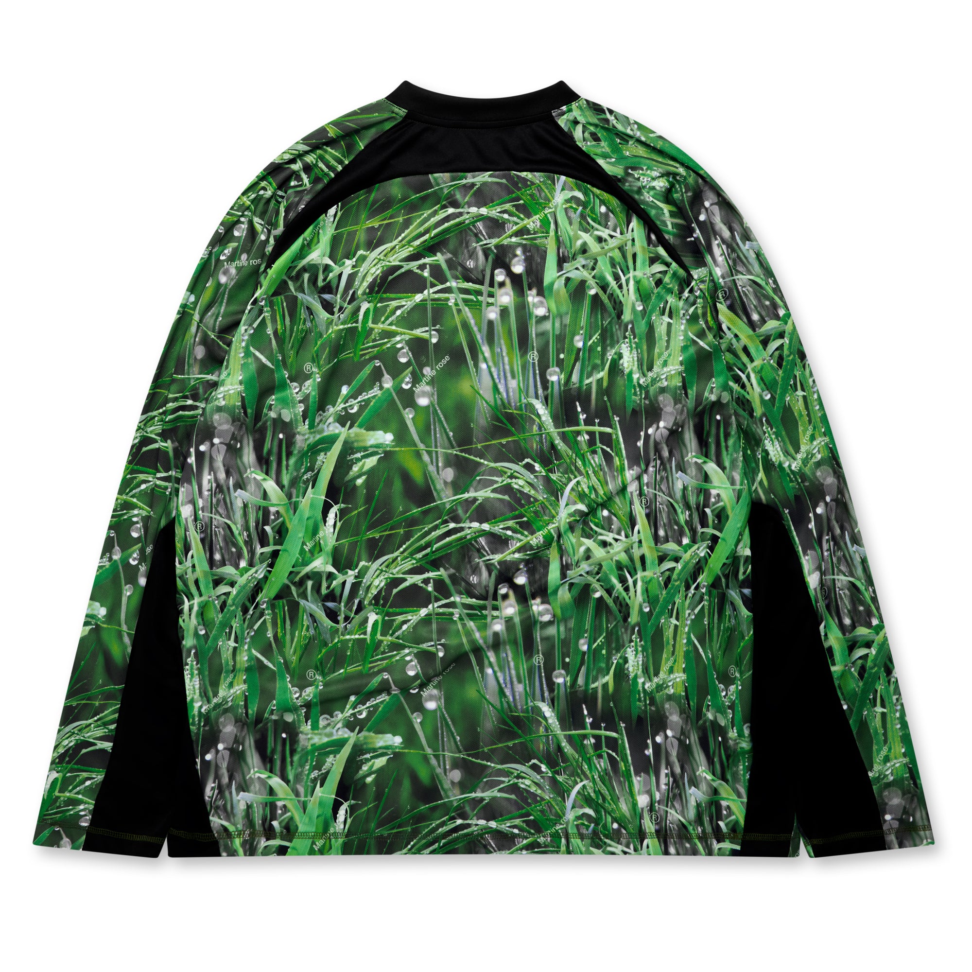 Martine Rose - Men’s Panelled Football Top - (Green) view 2