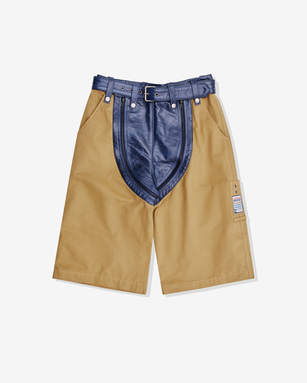 Martine Rose - Men’s Zip Chap Utility Short - (Blue/Yellow)
