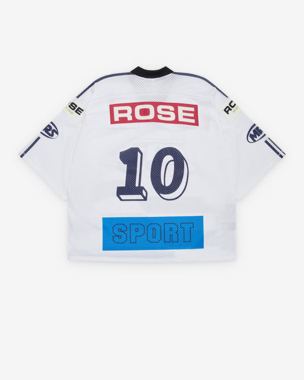 Martine Rose - Men's Oversized Hockey Jersey - (White/Blue)