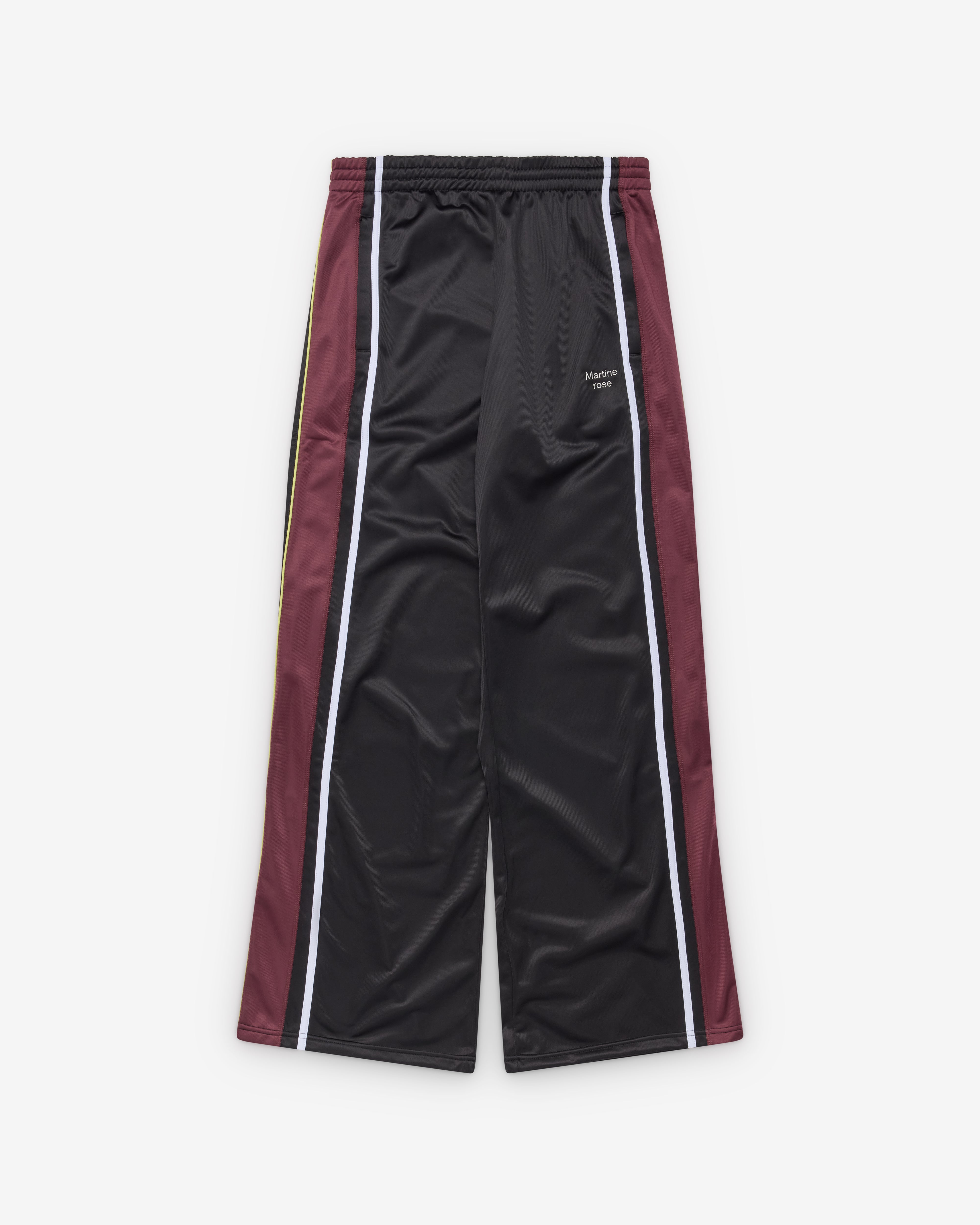 [最終値下げ] Martine Roseワイドレッグ トラックパンツSS24 Martine Rose Wide Leg Track Pants in Black | SVD USA