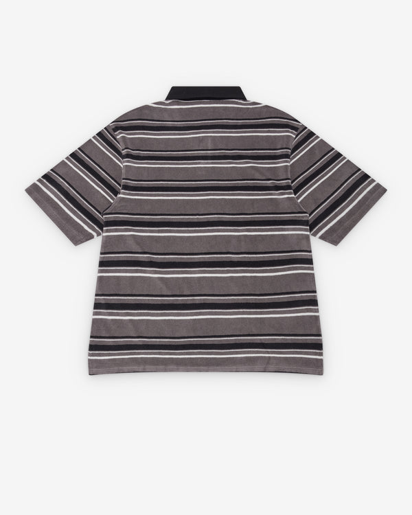 Martine Rose - Men's Oversized S/S Polo - (Grey/Black)