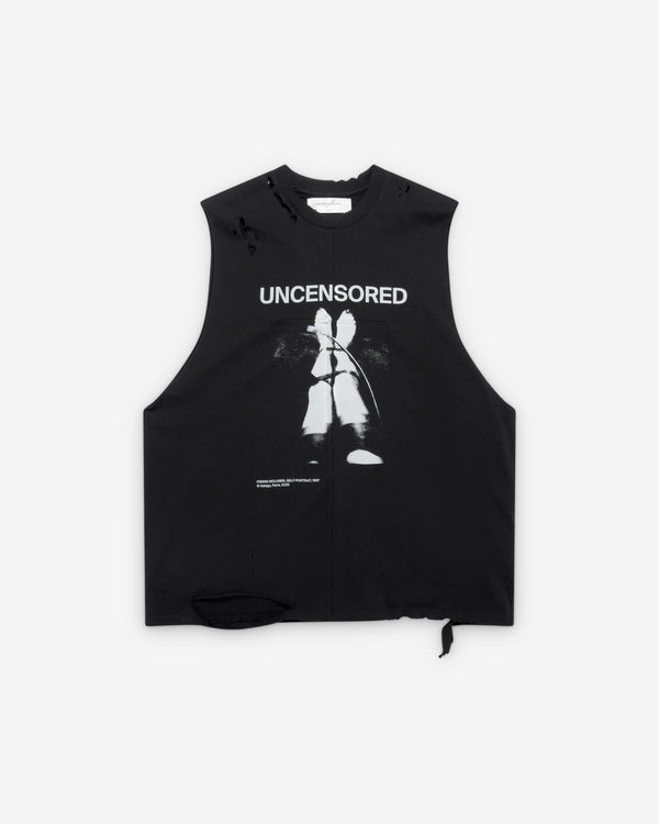 Matières Fécales - Fetische Cut Off Tank Top - (Sclera Black)