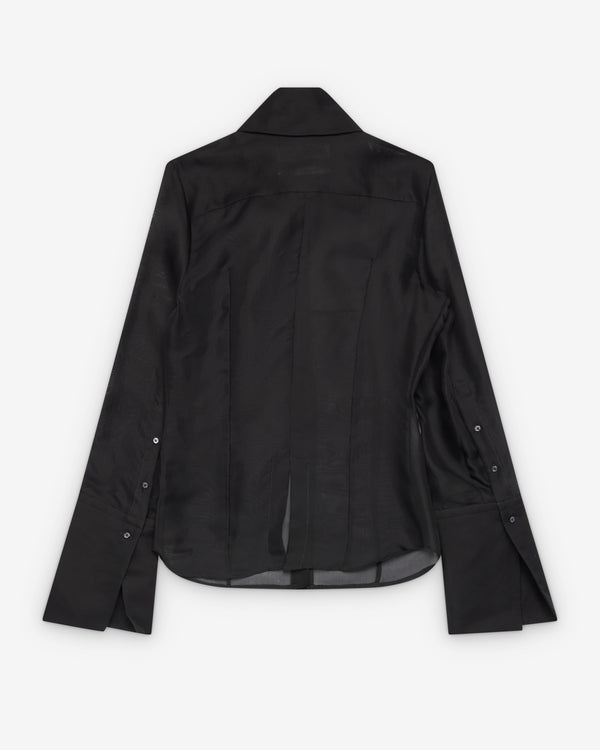 Matières Fécales - Women's Daphne Silk Organza Shirt - (Black)