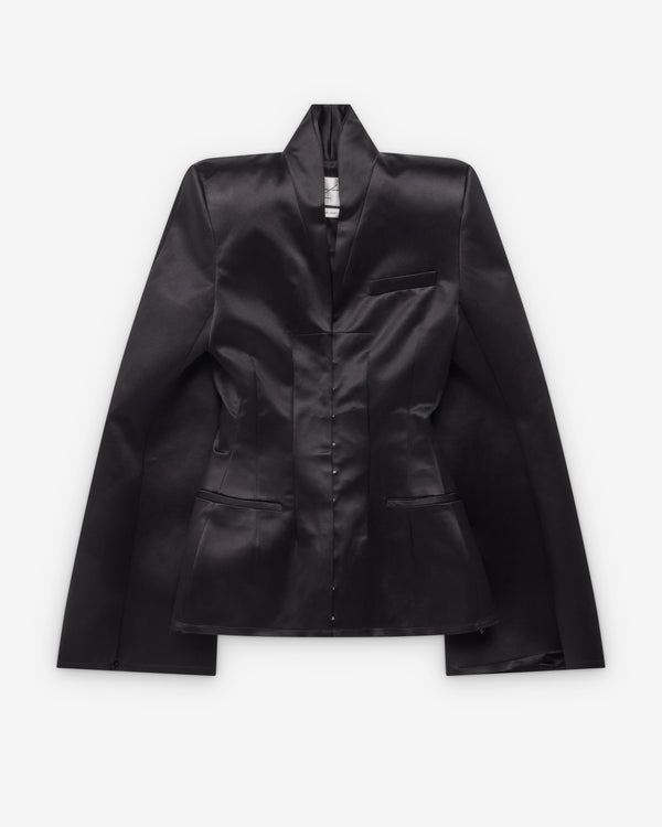 Matières Fécales - Women's Women Madame R. Silk Blazer - (Sclera Black)