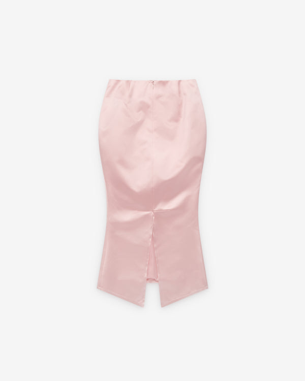 Matières Fécales - Women's Madame R. Silk Satin Skirt - (Rose Pink)