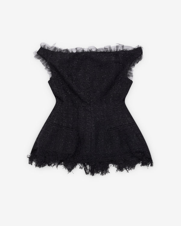 Matières Fécales - Women's Vendome Tweed Top - (Sclera Black)