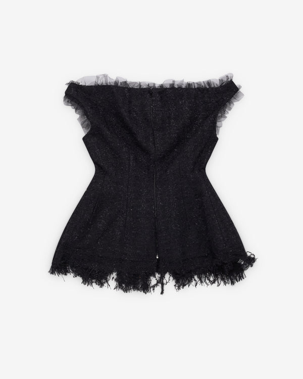 Matières Fécales - Women's Vendome Tweed Top - (Sclera Black)