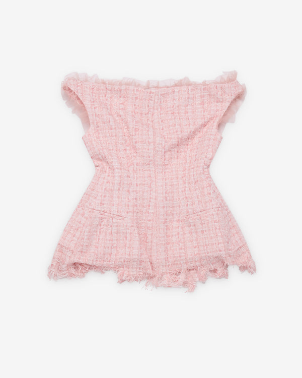 Matières Fécales - Women's Vendome Tweed Top - (Rose Pink)