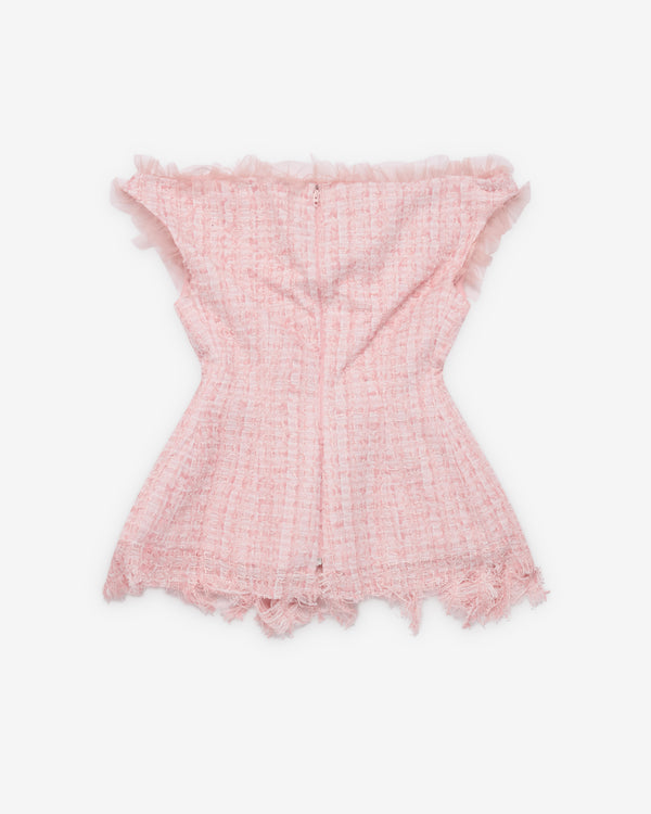 Matières Fécales - Women's Vendome Tweed Top - (Rose Pink)