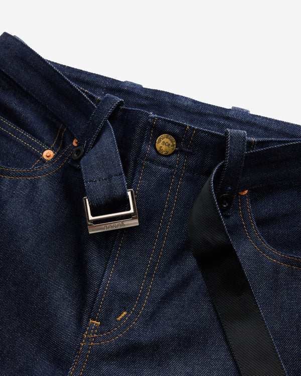 Sacai - Men's Levi's Belted Wide Pants - (Rigid Indigo)