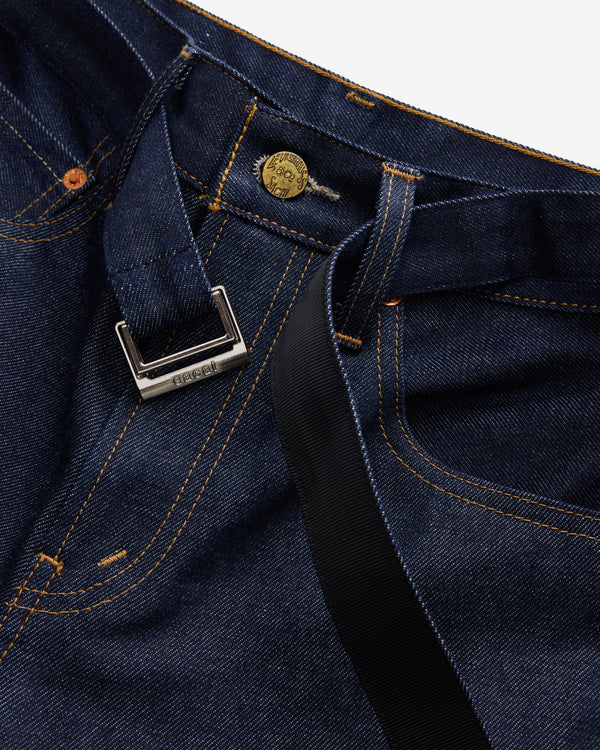 Sacai - Men's Levi's Belted Flare Pants - (Rigid Indigo)