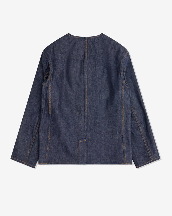 Meta Campania Collective - Men’s Leon Collarless Jacket - (Mid Blue)