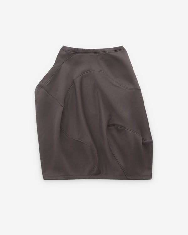 Melitta Baumeister - Women's Wavy Seam Skirt - (Stone Grey)