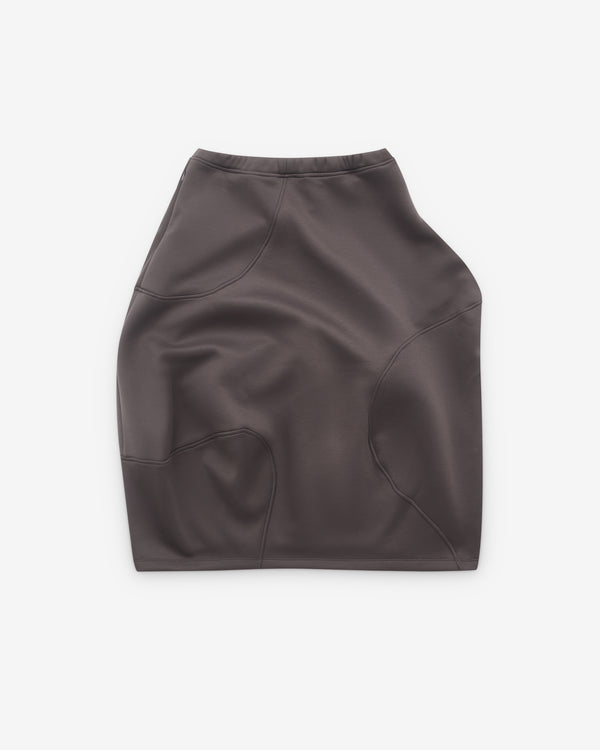 Melitta Baumeister - Women's Wavy Seam Skirt - (Stone Grey)