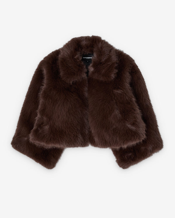 Melitta Baumeister - Women's Furry Jacket - (Brown)