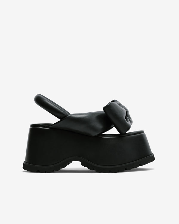 Melitta Baumeister - Women's Bow Platform Sandals - (Black)