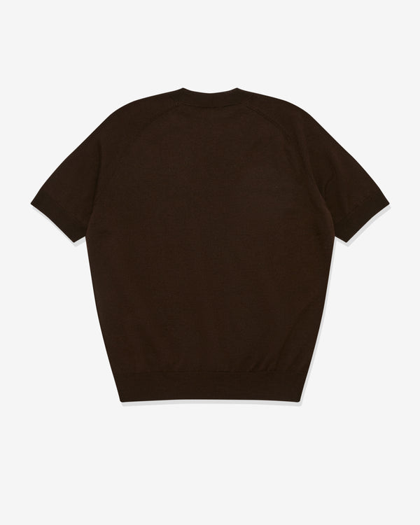 Meta Campania Collective - Men’s Jack Merino Wool T-Shirt - (Dark Chocolate)