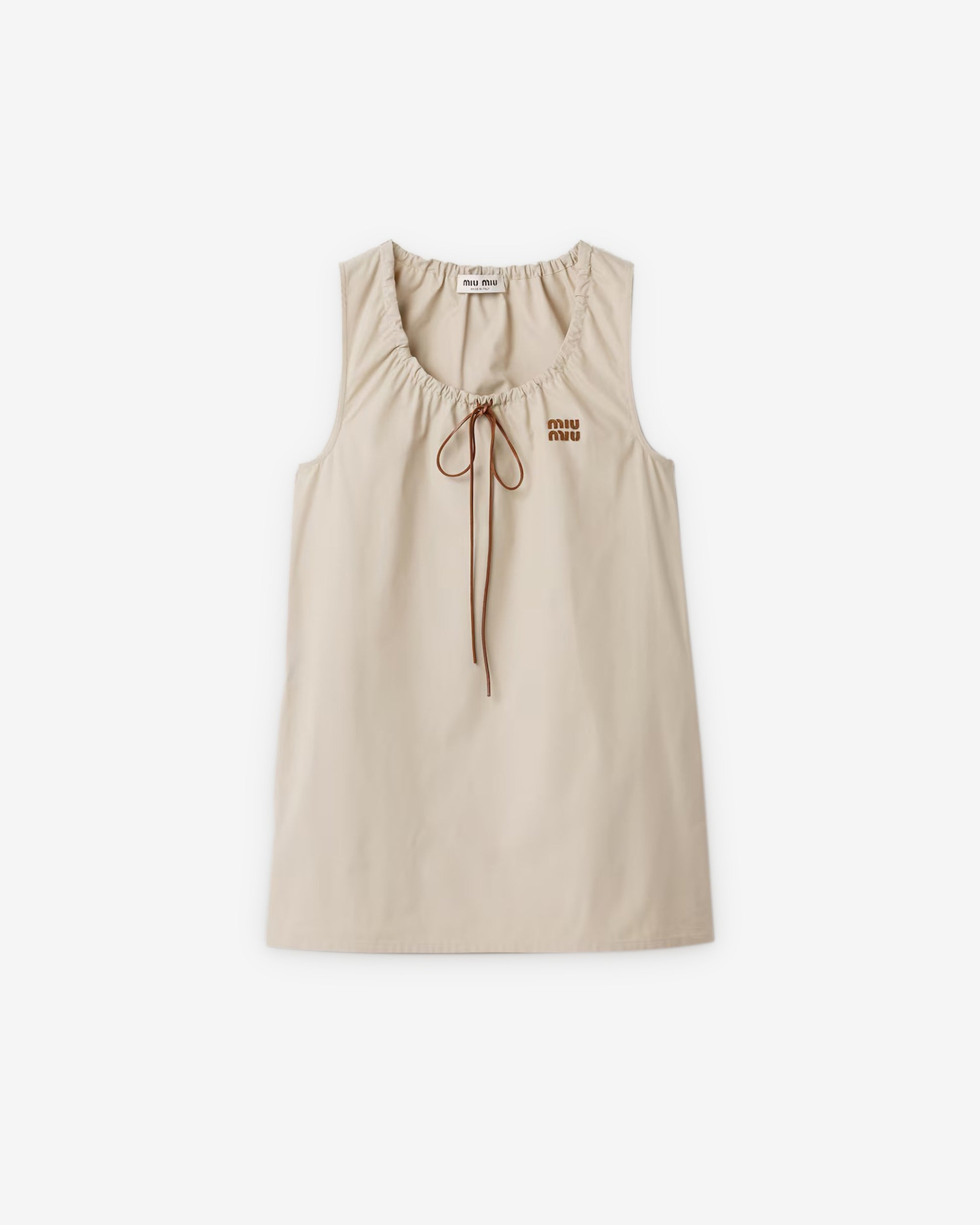 miu miu panama cotton dress Panama Cotton Dress