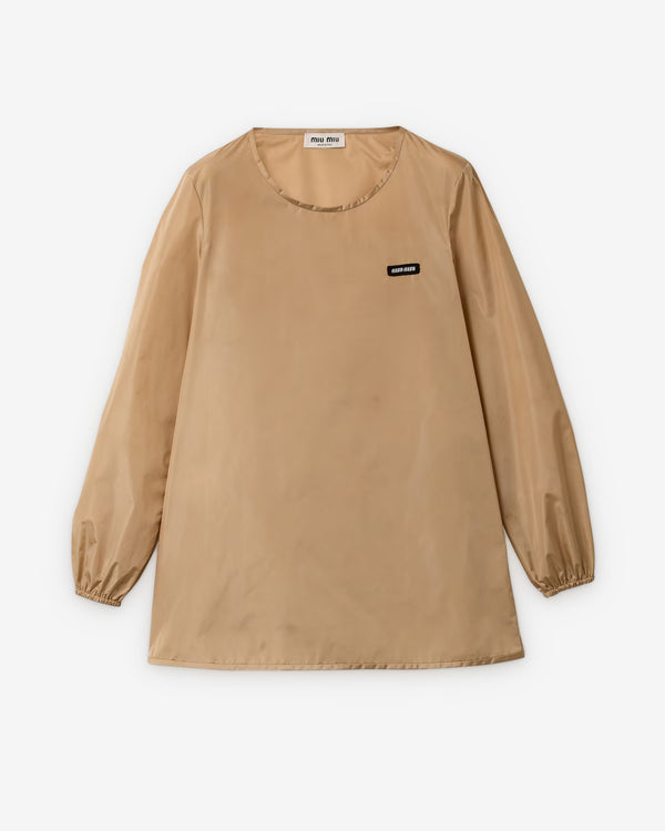 Miu Miu - Technical fabric dress - (Camel Brown)