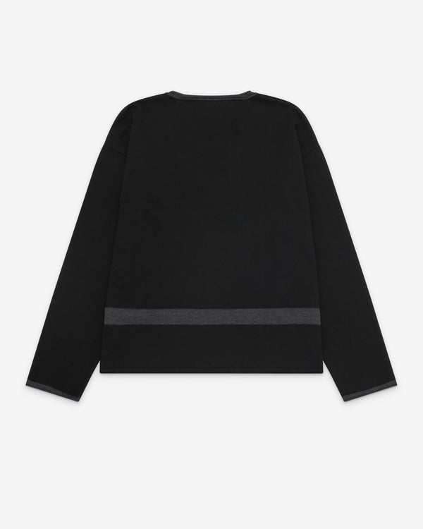 Mfpen - Men's Cone O-Neck Sweater - (Black/Grey)