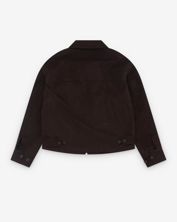 Mfpen - Men’s Postal Jacket - (Brown Brushed Cotton Twill)