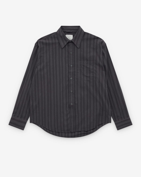 Mfpen - Men’s Executive Shirt - (Dark Grey Double Stripe)