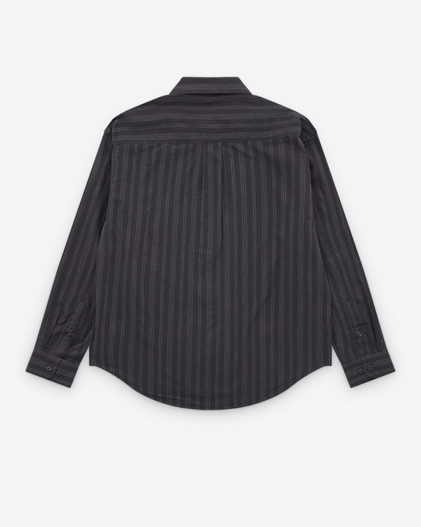 Mfpen - Men’s Executive Shirt - (Dark Grey Double Stripe)