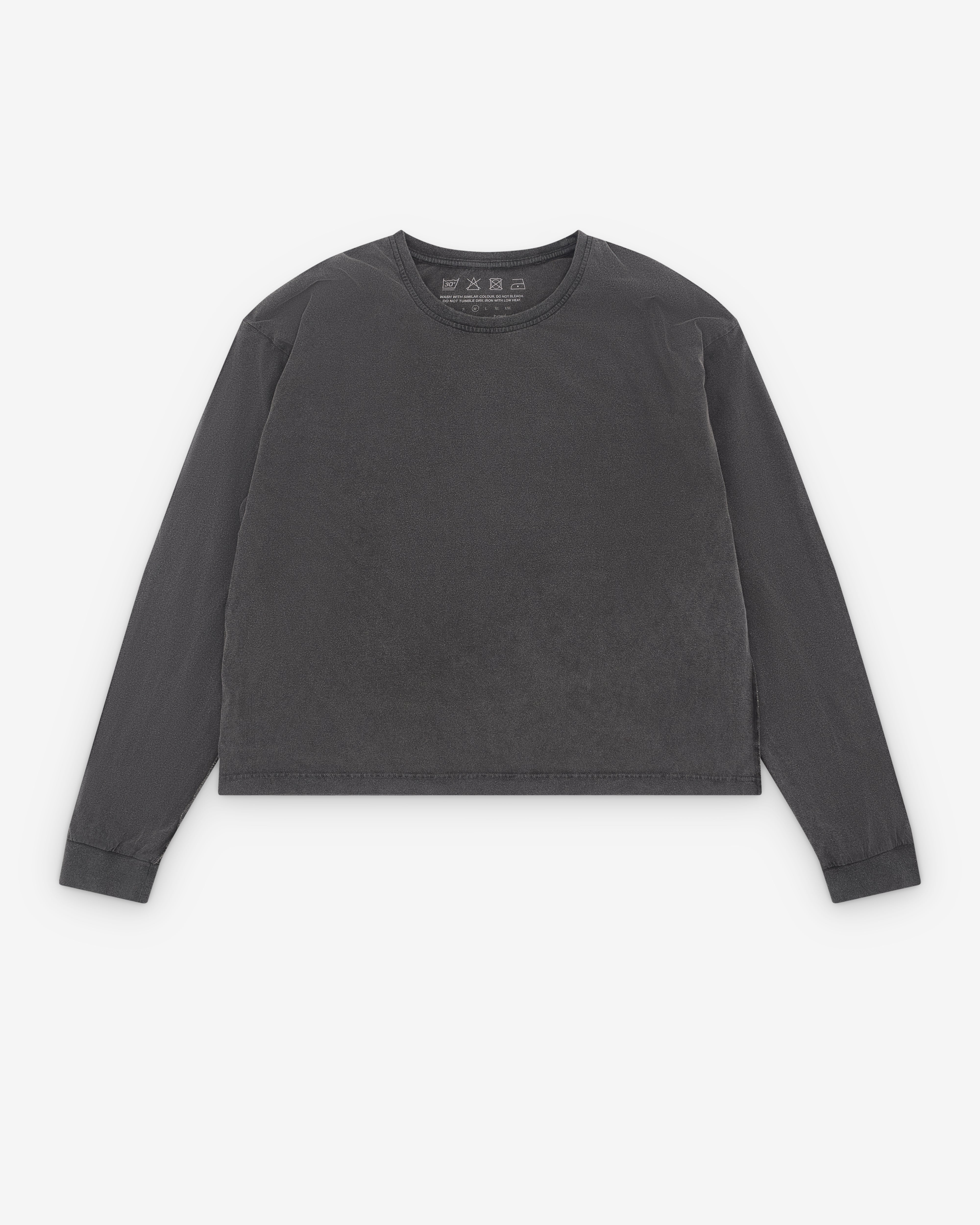 Mfpen: Men's Relaxed Long Sleeve T-Shirt (Washed Grey) | Dover
