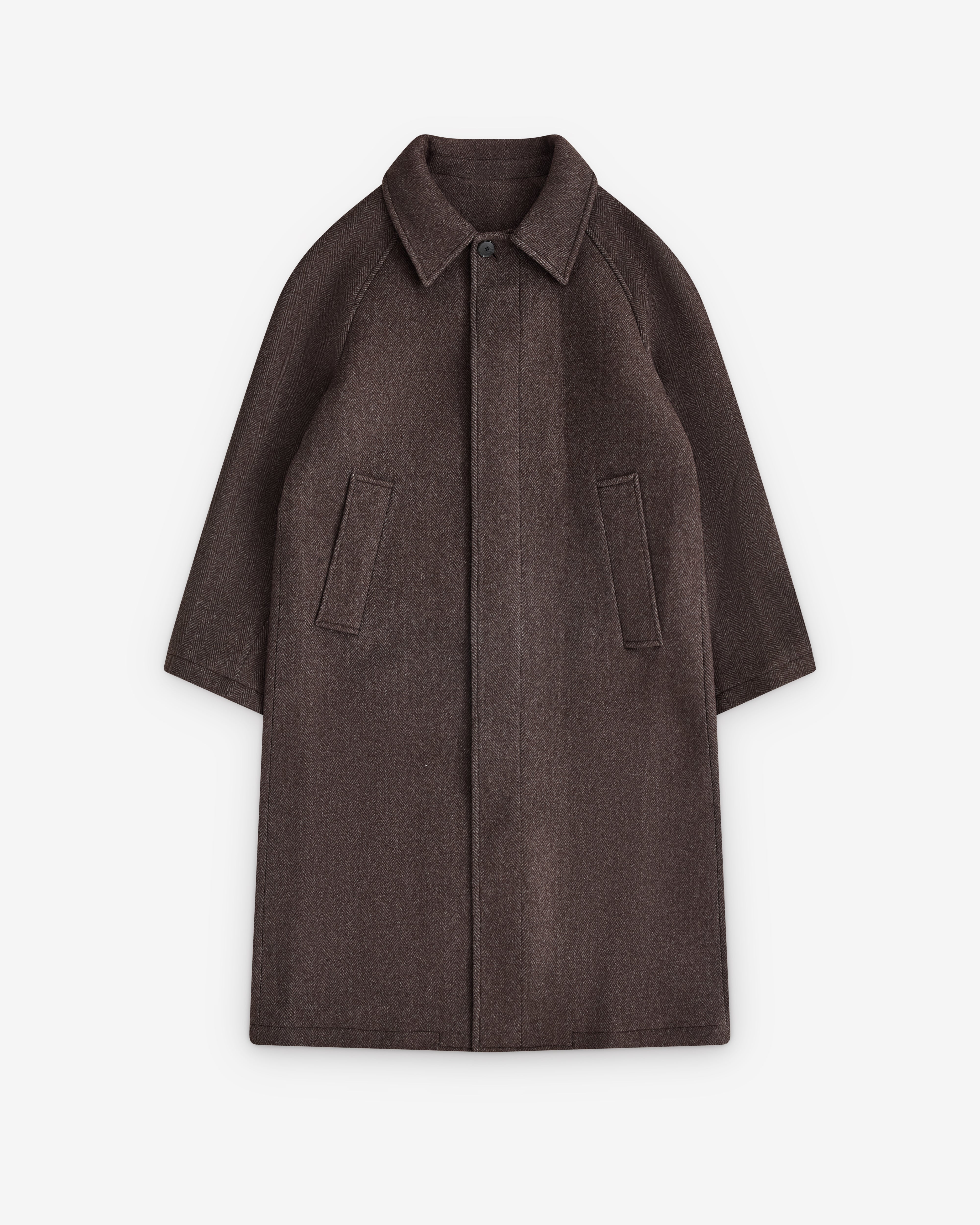 Mfpen: Men's Installation Coat (Brown Herringbone) | Dover Street