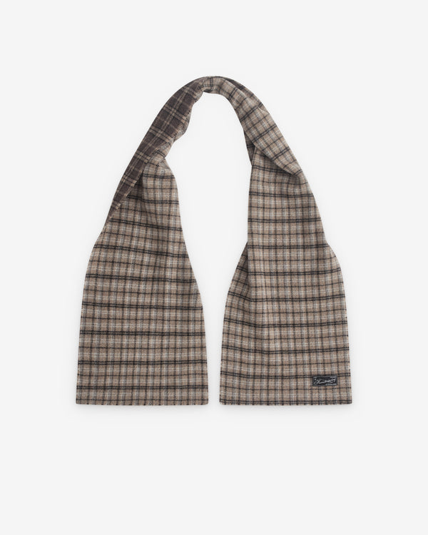 Mfpen - Men’s Wool Scarf - (Brown Check)