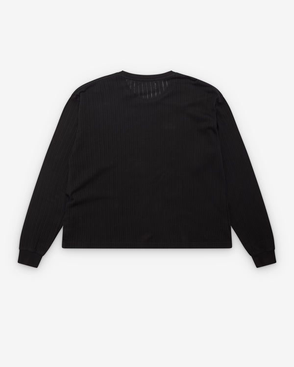 Mfpen - Men's Relaxed Ls Tee - (Black Lace Stripe)