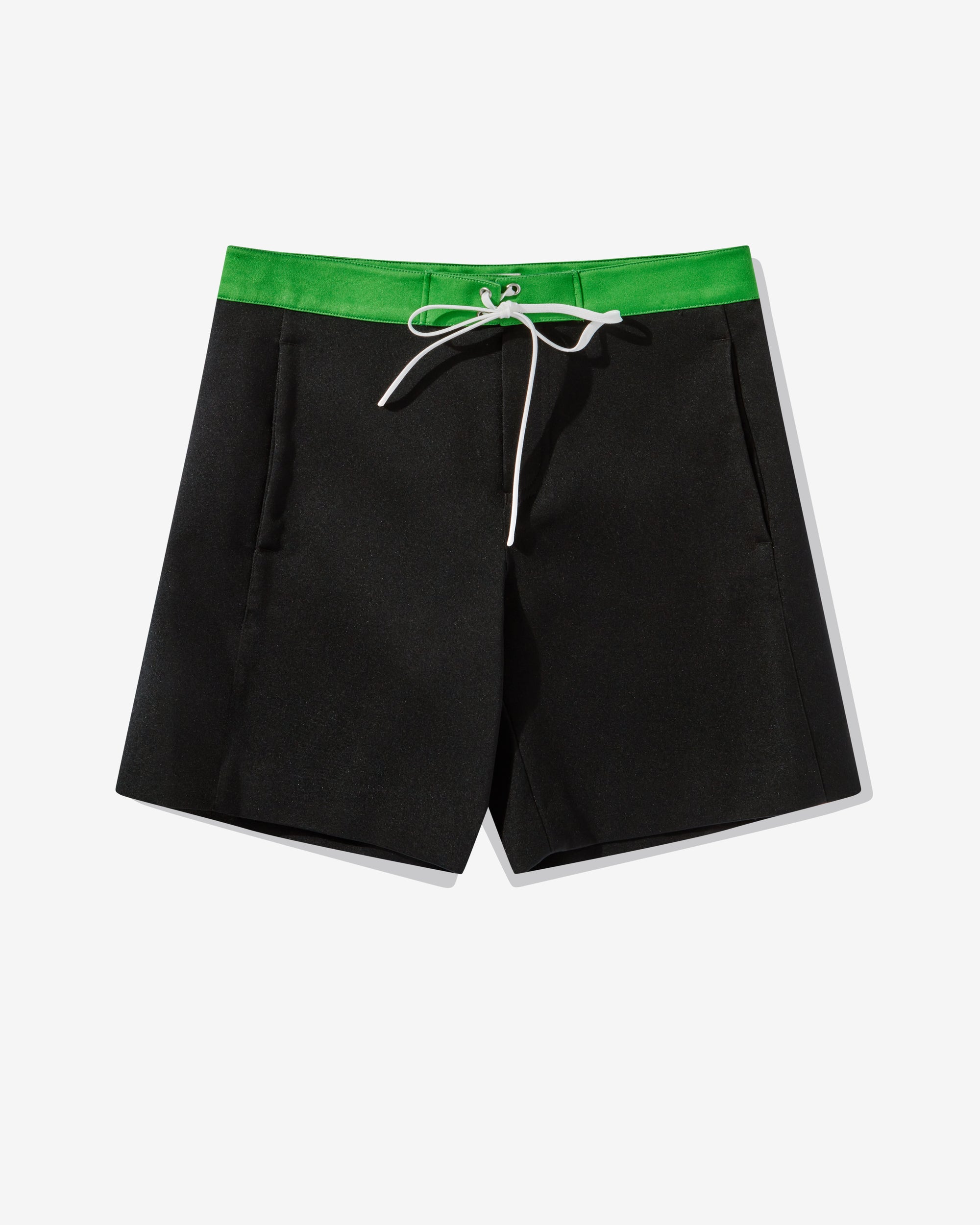 Miu Miu - Women's Satin Bermuda Shorts - (Black/Green)