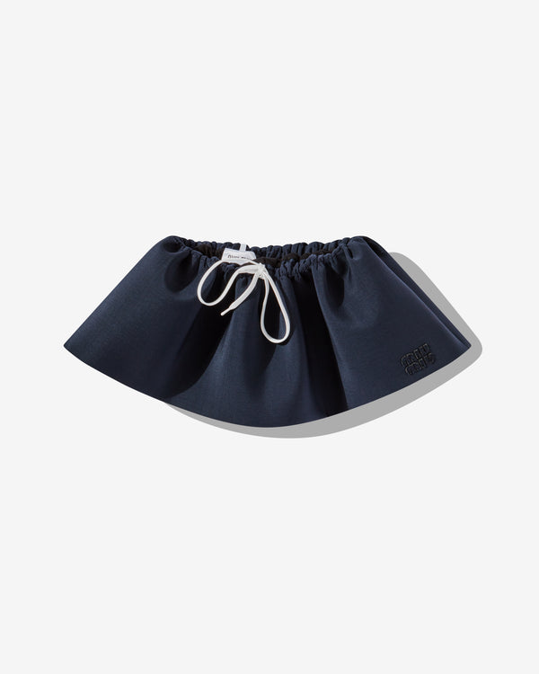 Miu Miu - Women's Mohair Miniskirt - (Navy)