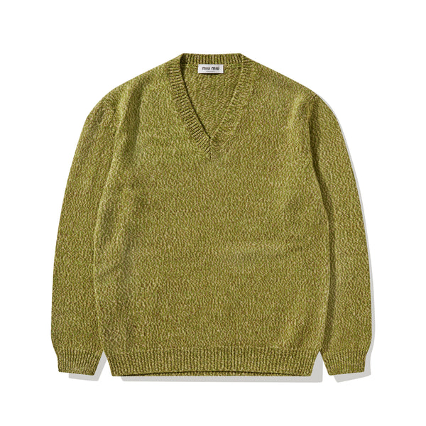 Miu Miu - Women's Wool And Cashmere Sweater - (Fern Green)