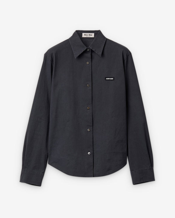 Miu Miu - Stretch Poplin Shirt - (Black)