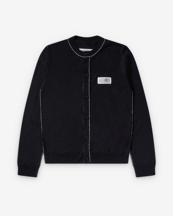 MM6 - Women's Contrast Cardigan - (Black)
