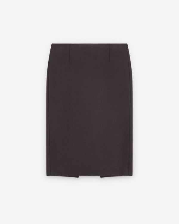Mm6 - Women's Asymmetric Skirt - (Dark Brown)