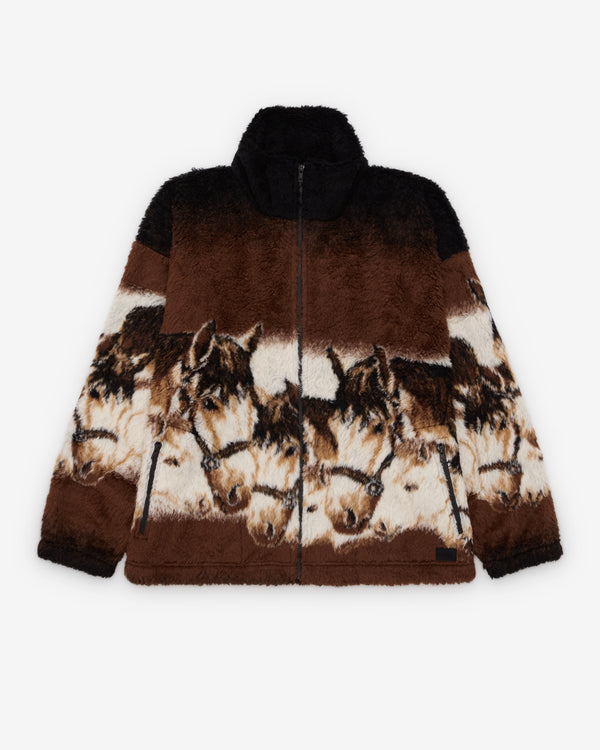 MM6 - Men's Zip-Up Cardigan - (Horse)