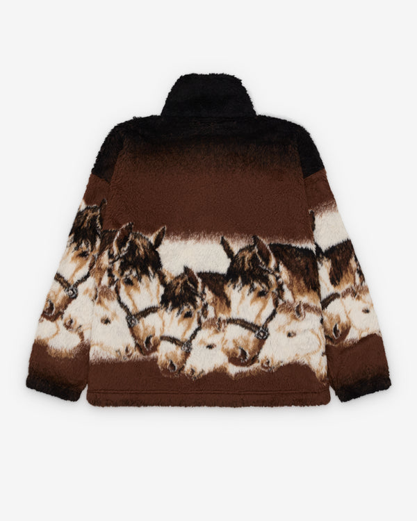 MM6 - Men's Zip-Up Cardigan - (Horse)