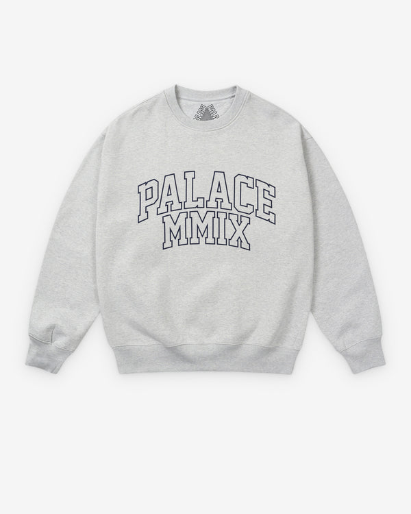 Palace - Men's MMIX Crew - (Grey Marl)