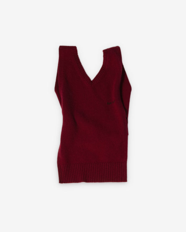 Miu Miu - Women's Cashmere Knit Vest - (Amaranth Red)