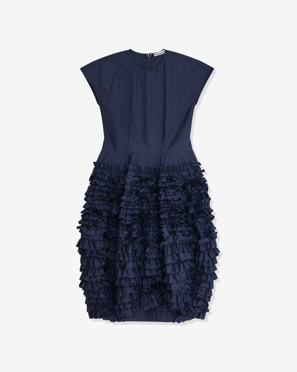 Molly Goddard - Women's Ruffled Midi Dress  - (Navy)