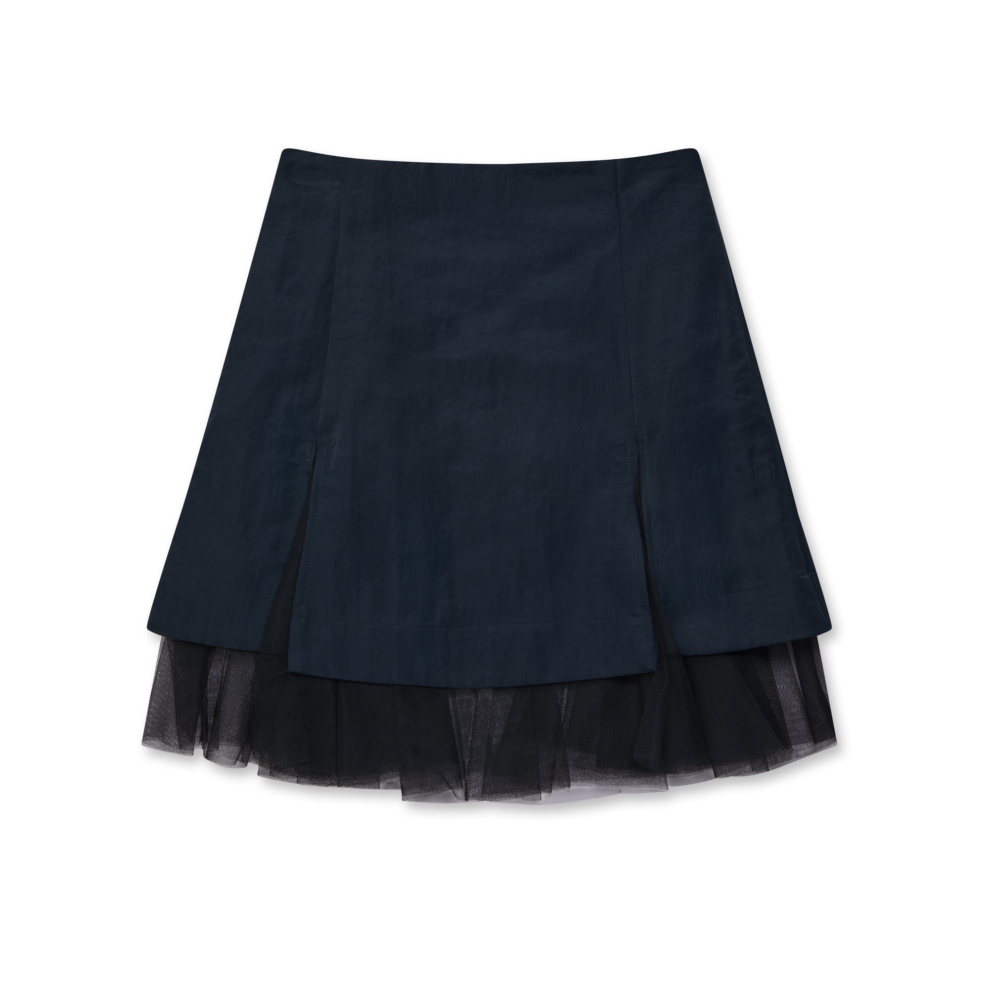 Molly Goddard - Women’s Max Tulle Mini Skirt - (Navy) view 2